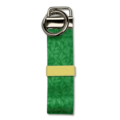 Hundekotbeutelhalter grün mit Rundkarabiner - praktisches Accessoire