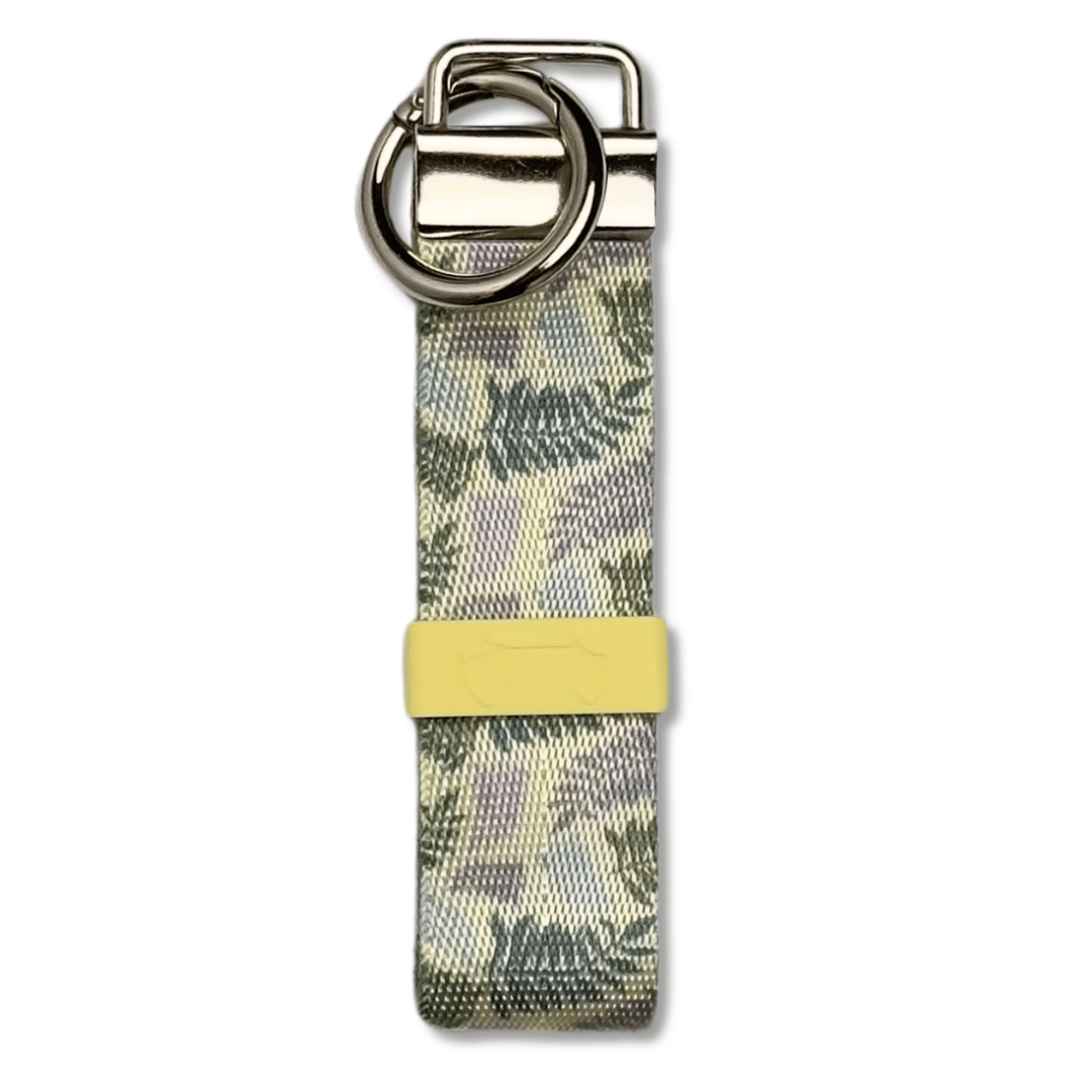 Hundekotbeutelhalter mit Karabiner - Farn Florales Muster