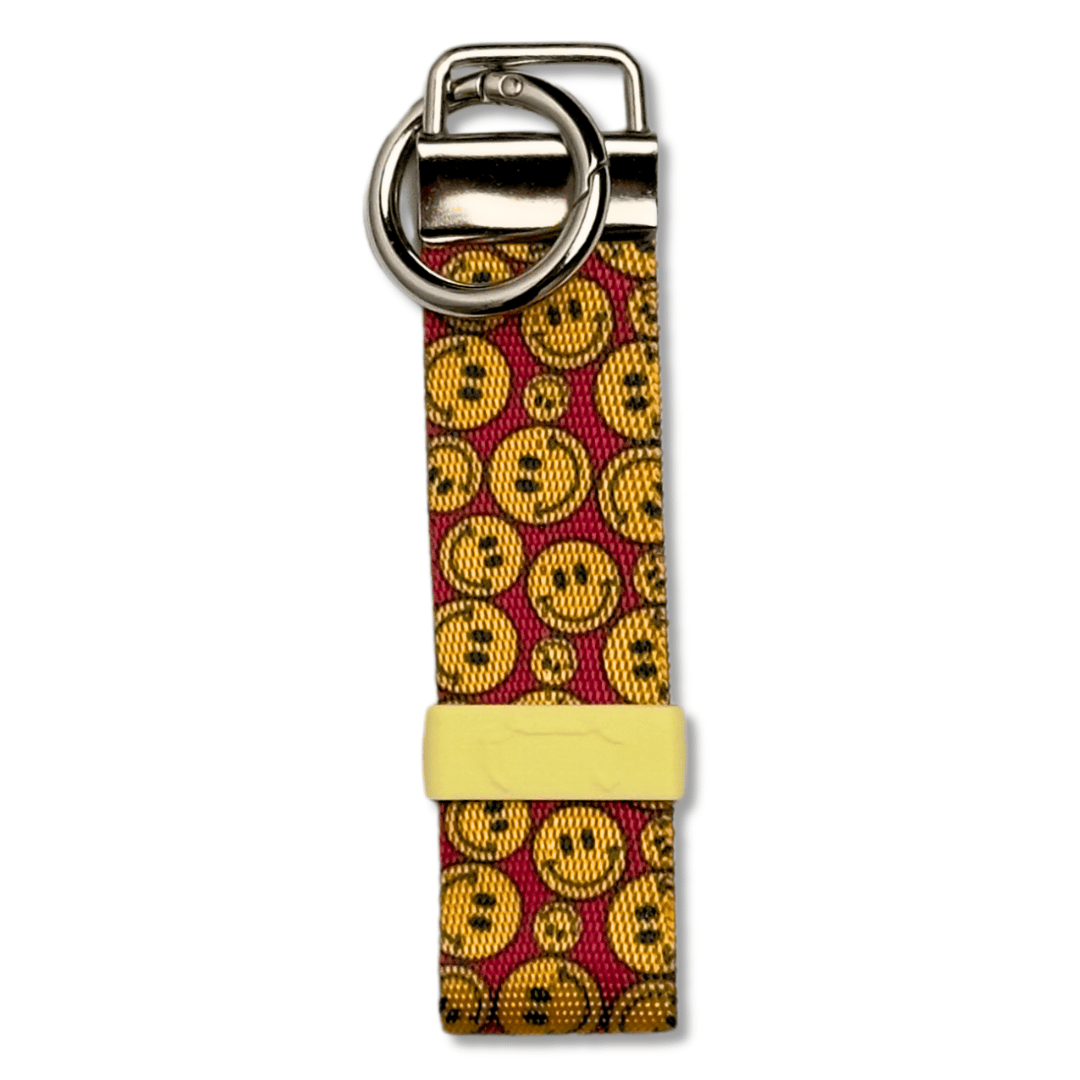 Smiley Hundekotbeutelhalter mit Ring Karabiner