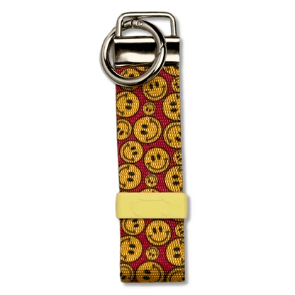 Smiley Hundekotbeutelhalter mit Ring Karabiner