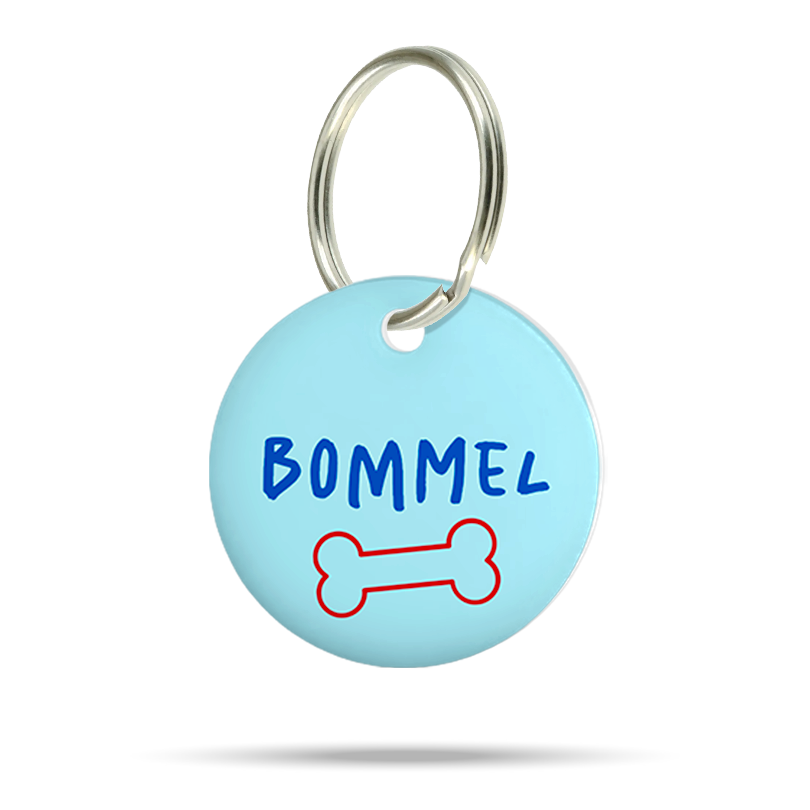 Blauer Knochen - Hundemarke
