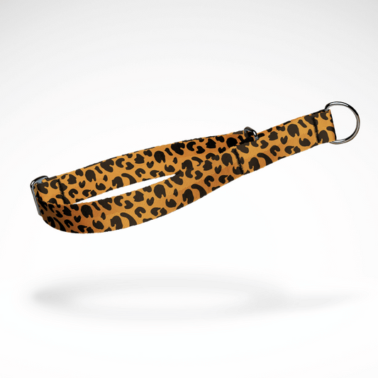 Zugstopp Halsband | Martingale | Schlupfhalsband | kostenlose Personalisierung | Animal Print Leopard | größenverstellbar